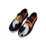 Dogo Erkek Vegan Lacivert Espadril - Uptown Tigers Navy Tasarım