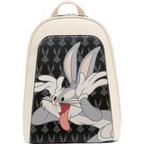 Dogo Kadın Vegan Deri Beyaz Sırt Çantası - Warner Bros Looney Tunes Playful Bugs Tasarım - STN - Multi