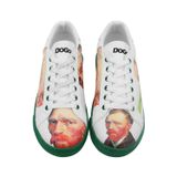 Dogo Kadın Vegan Deri Beyaz Vincent van Gogh Self Portrait Tasarım Sneakers