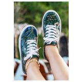Dogo Kadın Vegan Deri Çok Renkli Sneakers - The Forest Always Whispers Tasarım