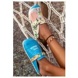 Dogo Kadın Vegan Deri Çok Renkli Terlik - Queen Of The Beach Tasarım