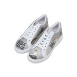 Dogo Kadın Vegan Deri Gri Sneakers - Rider Woman Tasarım