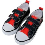 Dogo Unisex Çocuk Vegan Cırt Cırtlı Siyah Sneakers - Paws On Taksim Tasarım - Multi