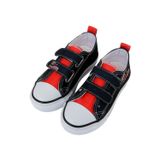 Dogo Unisex Çocuk Vegan Cırt Cırtlı Siyah Sneakers - Paws On Taksim Tasarım