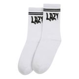 Dogo Unisex Vegan Beyaz Çorap - Lazy Tasarım