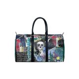 Dogo Unisex Vegan Deri Siyah Seyahat Çantası - I Need Art Tasarım