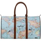 Dogo Unisex Vegan Deri Turkuaz Seyahat Çantası - Explore Tasarım - STN - Multi