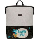 Dogo Unisex Vegan Gri Sırt Çantası - Dynamic Spirit Tasarım - STN - Çok - Renkli