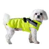 DOGOPAL Köpek Yağmurluğu - Küçük, Orta ve Büyük Köpekler için Suya Dayanıklı Hafif Ceket Yüksek Görünürlüklü Yansıtıcı Kayışlar ve Koşum Deliği (Sarı, Küçük)