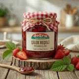Doğru Gıda Geleneksel Çilek Reçeli 500 gr Kokulu Yerli Çilek Tam Kıvamında