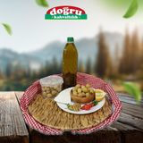 Doğru Gıda Kırmızı Biber Dolgulu Yeşil Zeytin 500 gr Kokteyl Tipi Ekşili Meze