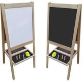DOĞRU Montessori Ahşap Yazı Tahtası Çift Taraflı 3 Yaş ve Üzeri Çocuklar İçin Kullanım Kolaylığı