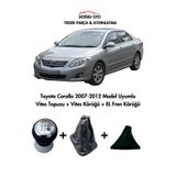 DOĞRU TİCARET AUTO PARTS Toyota Corolla 2007-2012 Model Uyumlu Vites Topuzu + Vites Körüğü + EL Fren Körüğü