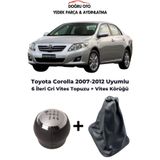 DOĞRU TİCARET AUTO PARTS Toyota Corolla 6 İleri Gri Vites Topuzu + Vites Körüğü 2007-2012