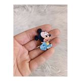 Doğrukan Hediyelik 25 Adet Oturan Bebek Mickey Mouse 4 Cm Uv Baskılı Ahşap Figür Süslemelere Uygun
