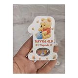 Doğrukan Hediyelik Winnie The Pooh 1 Açacak Yenidoğan Doğum Günü Mevlüt Magnet Hediyelik 10 Adet