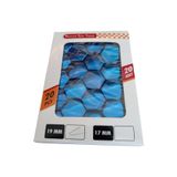 doğruluk galvano Bijon kapağı 19'' düz krom kaplama 20li set metalik parlak mavi