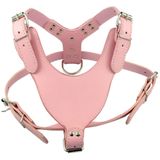 Dogs Kingdom Pit Bull, Boxer, Bull Terrier Pembe için 66 cm-86 cm Yumuşak Deri Köpek Koşum Takımı Büyük