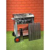 Doğu 50X35 2mm Lama Izgaralı Pervazlı Krom Mangal