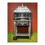 doğu 60X40 2 TEKERLEKLİ DAVLUMBAZLI KÖMÜRLÜ BARBEKÜ MANGAL