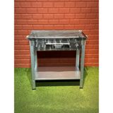 Doğu 70X35 2mm Lama Izgaralı Çekmeceli Krom Mangal