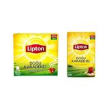 Doğu Karadeniz Bergamot Aromalı Bardak Süzen Poşet Siyah Çay, 100'LÜ ve Lipton Doğu Karadeniz - 0,5 gr
