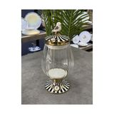 Doğudeko Love Bird Siyah 1200 Ml Porselen Cam Kavanoz