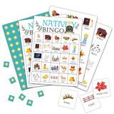 Doğum Bingo Kartları, 24 Oyuncu için Noel Doğum Oyunu, Aile Arkadaşları için Dini Noel Partisi Oyunları, Okul Sınıf Etkinlikleri, Tatil Partisi Hediyeleri Malzemeleri Süslemeler (07)
