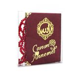 Doğum Günlerine ve Anneler Gününe Özel Çanta Boy Kadife Kaplı Yasin Hediyelik Seti