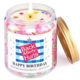 Doğum günün kutlu olsun mum, En İyi Arkadaş Kadınlar Dostluk için Doğum Günü Hediyeleri, Sprinkles ile Kokulu Mum, Kadınlar için Doğum Günü Hediyeleri Kadın Kardeş Bestie, Vanilya Mum 9oz