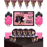 Doğumgünüparti Blackpink Afişli 40 Kişilik Doğum Günü Parti Süsleri Malzemeleri Seti