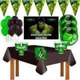 Doğumgünüparti Hulk Marvel Afişli Doğum Günü Parti Süsleri Süsleme Seti 8 Kişilik Hulk4