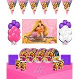 Doğumgünüparti Rapunzel Afişli 32 Kişilik Doğum Günü Parti Süsleri Malzemeleri Seti