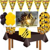 Doğumgünüparti Transformers Afişli Bumblebee 8 Kişilik Doğum Günü Parti Süsleri Malzemeleri Seti Lüxtransformers1