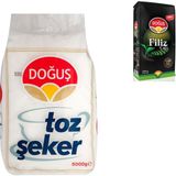 Doğuş 5 kg Toz Şeker + Doğuş 1 kg Filiz Çay