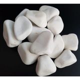 Doğuş Bahçe Beyaz Taş 10 kg 4-6 cm Beyaz Dolomit Taş Dere Taşı Çakıl Taşı Bahçe Süs Taşı Akvaryum T