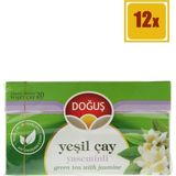 Doğuş Bitki Çayı Yeşil Çay Yaseminli 35 gr 12'Li Set