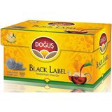 Doğuş Black Label Demlik Poşet Çay 100 Adet 3.2 gr Doğal Siyah Çay Lezzeti