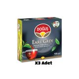 Doğuş Çay Doğuş Early Grey Bardak Poşet Çay 100'lü 200gr x 3 Adet