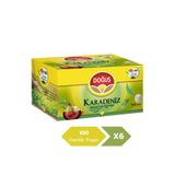 Doğuş Çay Karadeniz 3.2 gr 100’lü Bergamotlu Demlik Poşet Çay X 6 Adet