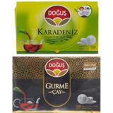 DOĞUŞ ÇAY Karadeniz Demlik Poşet Bergamot Aromalı 100 Adet + Gurme Demlik Poşet 100 Adet