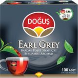 Doğuş Earl Grey Bardak Poşet Siyah Çayı Bergamot Aromalı 100'LÜ (4'li Paket)