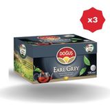 Doğuş Earl Grey Siyah Çay 100'lü Demlik Poşet Çay - (3 Adet) Bergamot Aromalı