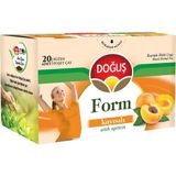 Doğuş Form Kayısı Çayı 20 Adet Süzen Poşet Çay Sinameki ve Biberiye İçerikli Ferahlatıcı