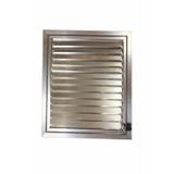 Doğuş Life Gümüş Eloksal Alüminyum Yüzeysel Menfez Banyo Wc Panjur Havalandırma 50x50