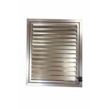 Doğuş Life Gümüş Eloksal Alüminyum Yüzeysel Menfez Banyo Wc Panjur Havalandırma 76.5x67.5
