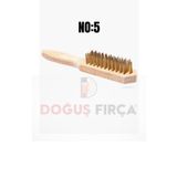 Doğuş No:5 Ahşap Saplı Sarı Çelik Tel Fırça