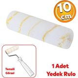 Doğuş Saten Kalorifer Parmak Rulo Yedeği 10 cm Boya Iç Cephe Dış Cephe Ev Yağlı Silikonlu Boyama 1 Adet