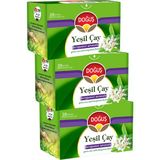 Doğuş Yeşil Çay Bergamot Aromalı 20 Süzen Poşet (30 Gr), 3 Adet - 1