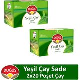Doğuş Yeşil Çay Sade 20'li X 2 Adet - 1